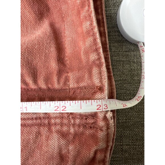 Vintage Carhartt Womens Large Sherpa Lined Hooded Jacket Rare Rust Red Zip Up - Picture 7 of 7